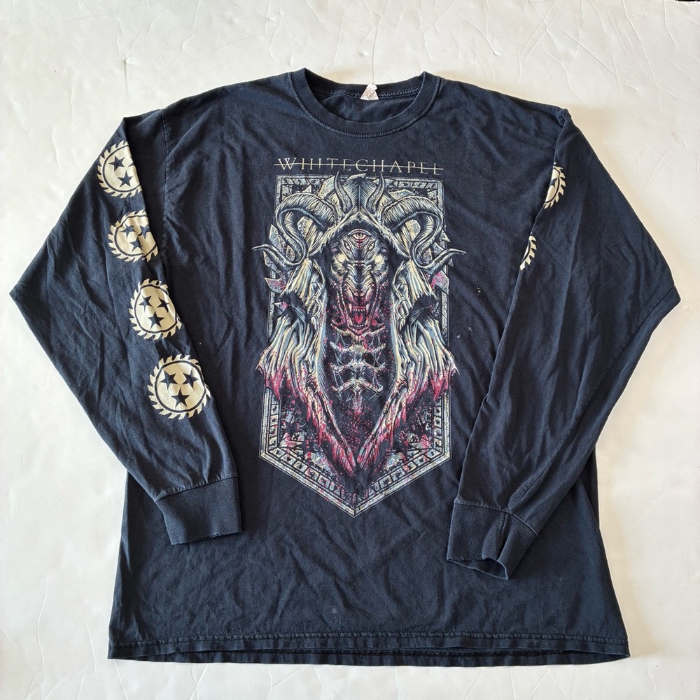 001 - WHITECHAPEL DEATHCORE METAL BAND THRASH LONG SLEEVE SHIRT